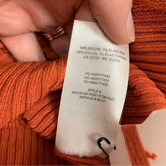 NWT Babaton Ambrosia Sculpt Knit Tie-Back Longsleeve Sweater Size Small - Picture 10 of 12